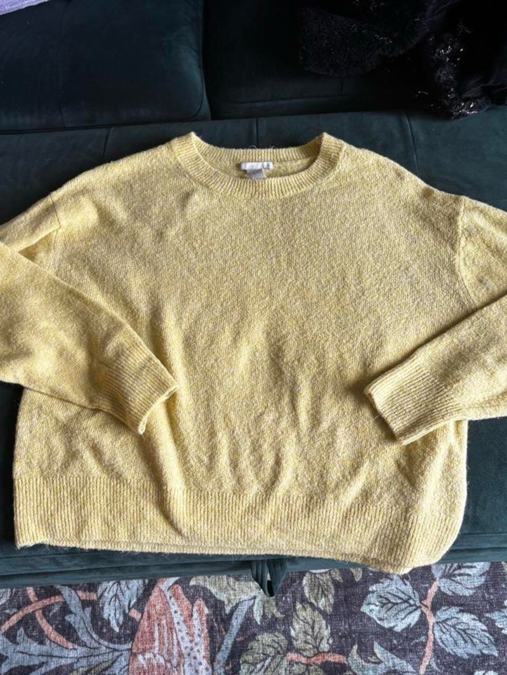 Lightweight Yellow Crewneck Sweater